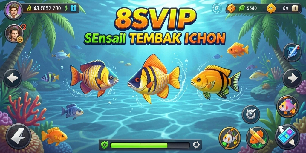 Screenshot utama 8SVIP menampilkan gameplay Tembak Ikan yang seru.