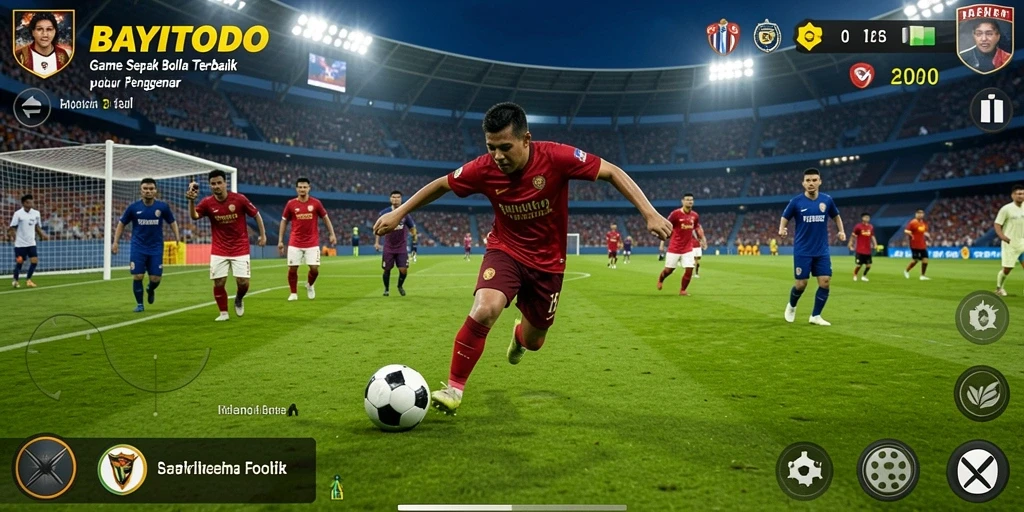 Tampilan gameplay <strong>BAYITOTO</strong> yang memukau dalam pertandingan sepak bola.