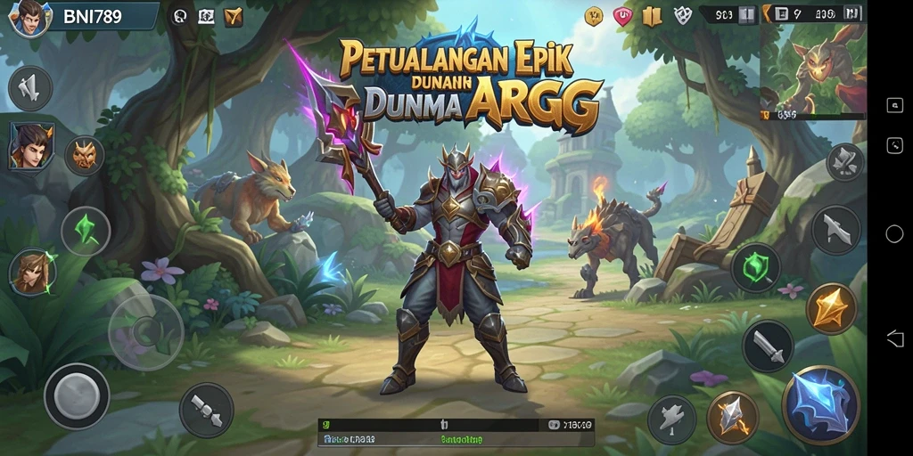 Screenshot BNI789 menunjukkan aksi seru dan grafis menawan dalam gameplay ARPG.