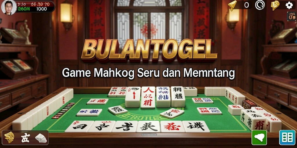 Tampilan menarik gameplay BULANTOGEL saat bermain Mahjong.