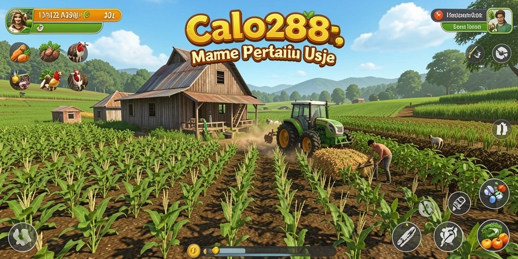 Menampilkan gameplay bertani yang seru dan interaktif di CALO288.