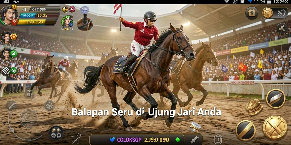 Gameplay seru balap mobil di COLOKSGP yang penuh aksi.