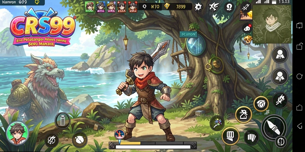Tampilan gameplay menarik dari CSR99 yang penuh aksi dan karakter anime.