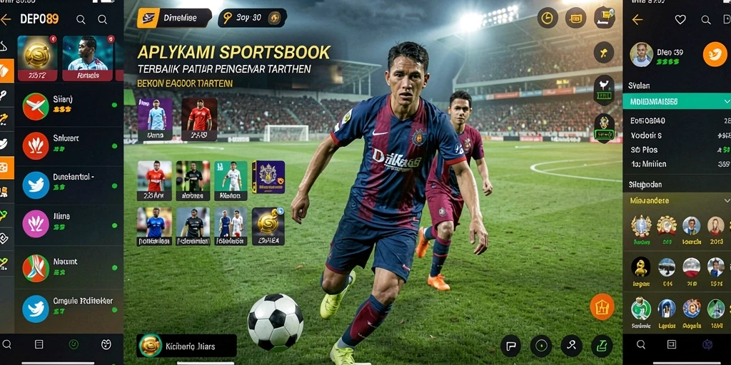 Screenshot DEPO89 menampilkan tampilan antarmuka taruhan olahraga.