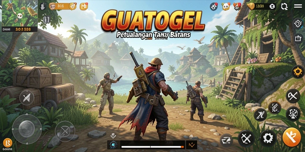 Tangkapan layar gameplay GUATOGEL menampilkan petualangan Open World yang mendebarkan.