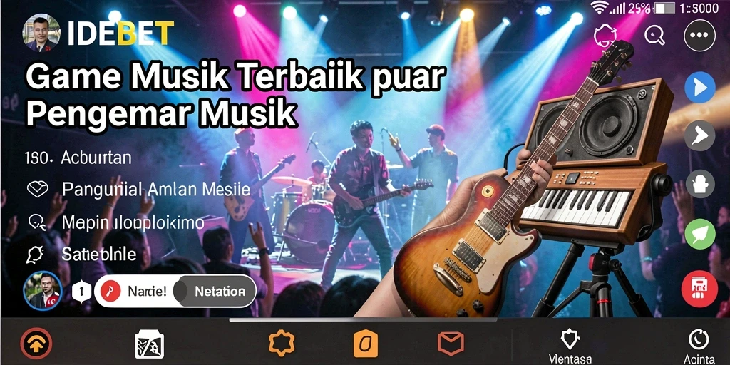 Tampilan gameplay seru dari aplikasi musik IDEBET.