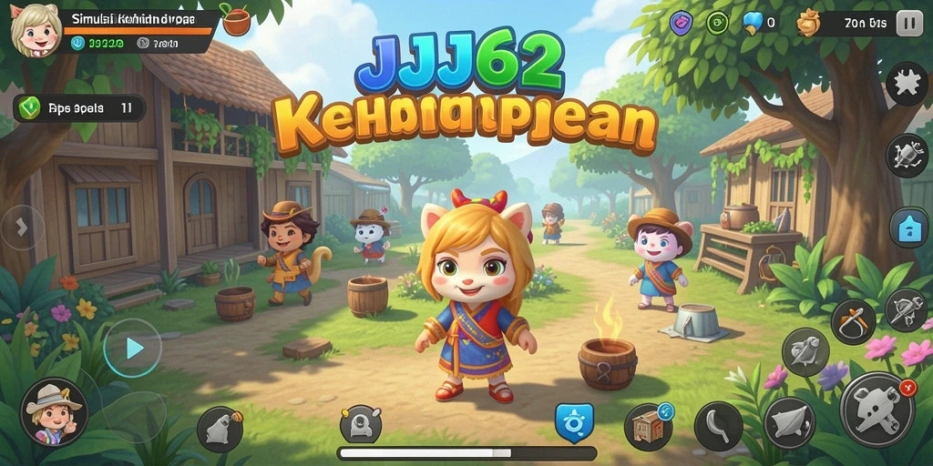 Tampilan gameplay <strong>JJ62</strong> yang menarik dan penuh warna.