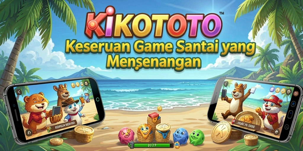 Tampilan gameplay KIKOTOTO yang cerah dan mengasyikkan.