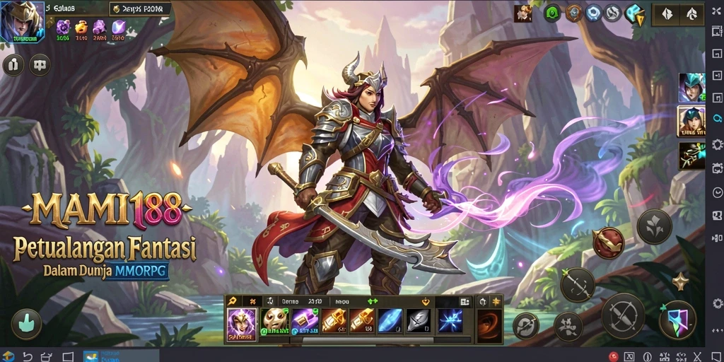 Screenshot gameplay dari MAMI188 yang menampilkan aksi seru dalam MMORPG.