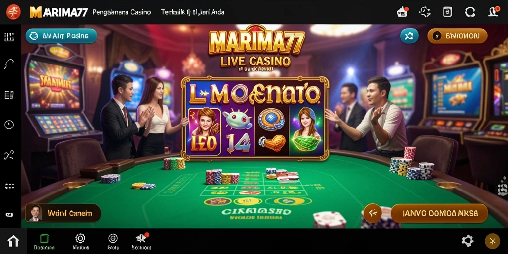 Gameplay Live Casino yang mendebarkan di MARIMA77.