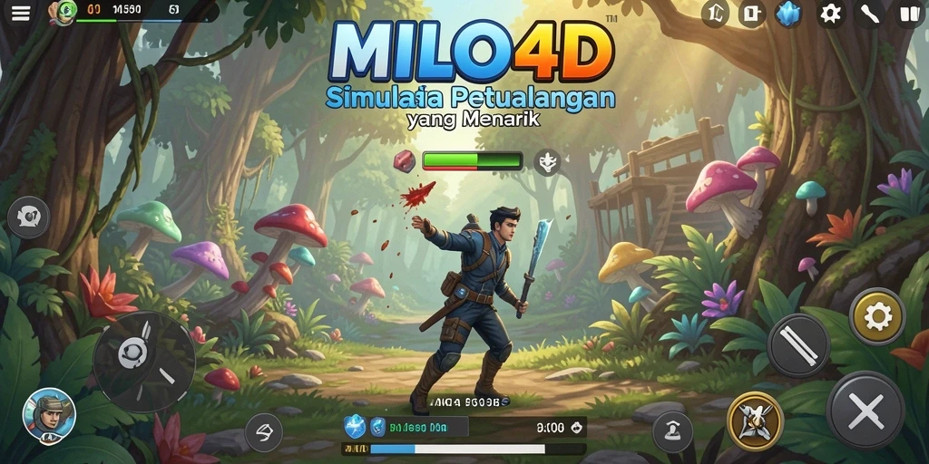 Tangkapan layar utama MILO4D yang menunjukkan gameplay yang mengasyikkan.