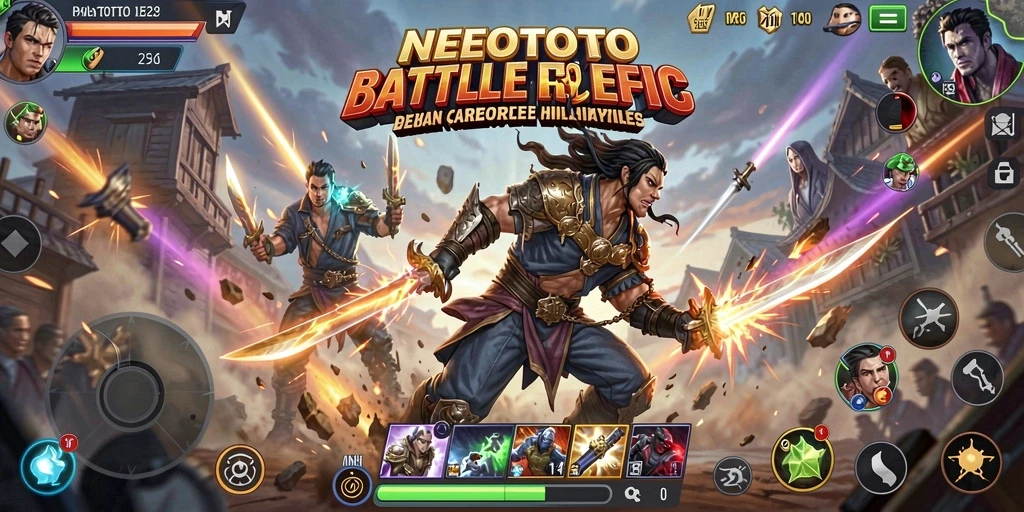 Tampilan seru gameplay NEOTOTO Battle Royale