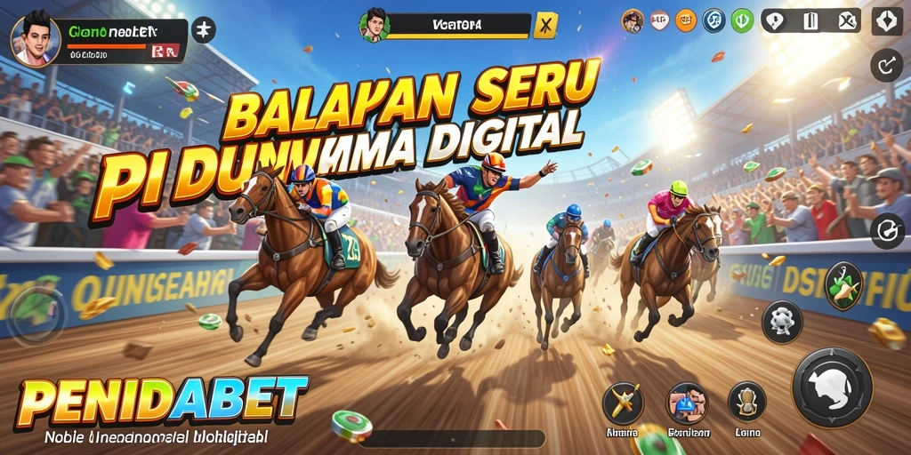 Screenshot gameplay PENIDABET menampilkan aksi balapan yang mendebarkan.