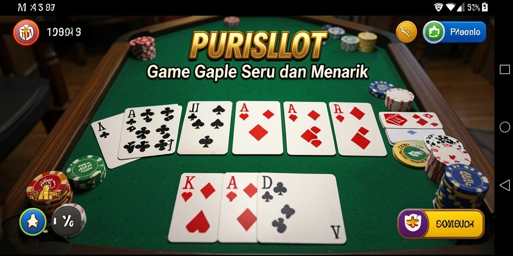 Tampilan gameplay seru Gaple di PURISLOT.