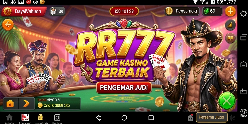Tampilan gameplay menarik dari RR777 yang seru dan menegangkan.