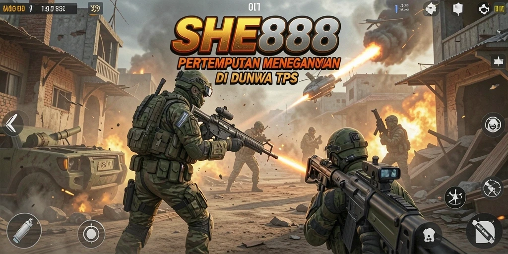 Gameplay SHE888 dengan aksi tembak-menembak yang mendebarkan.