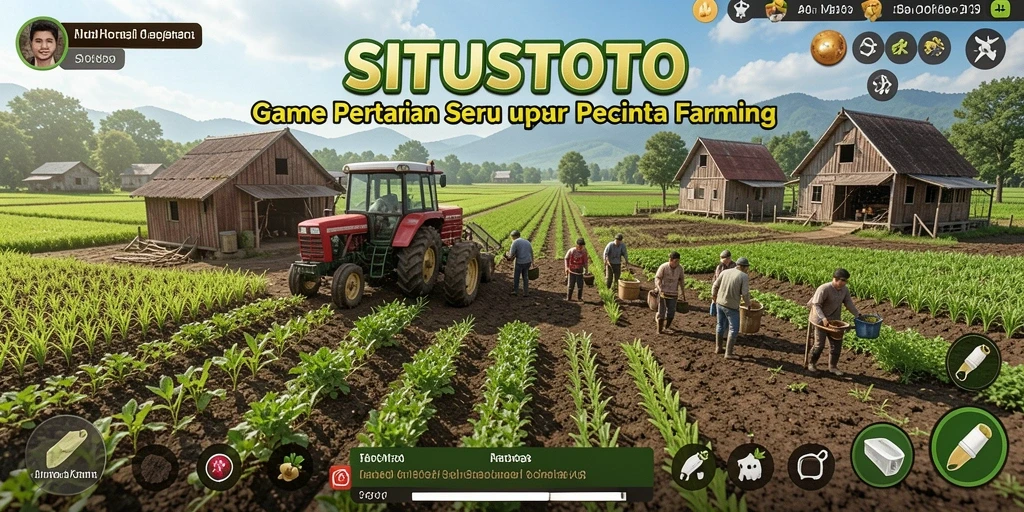 Screenshot gameplay SITUSTOTO yang menampilkan aktivitas pertanian.