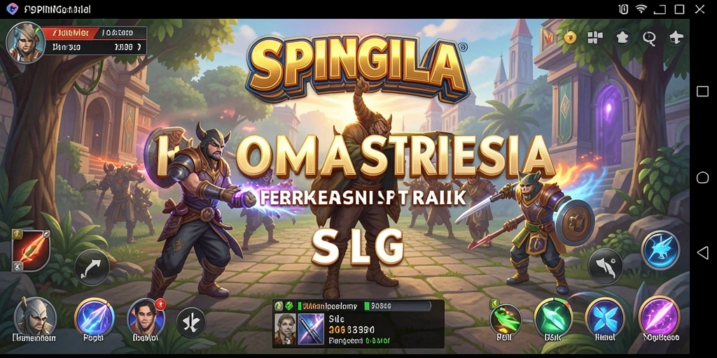 Tampilan gameplay mendebarkan dari SPINGILA dengan strategi mendalam.