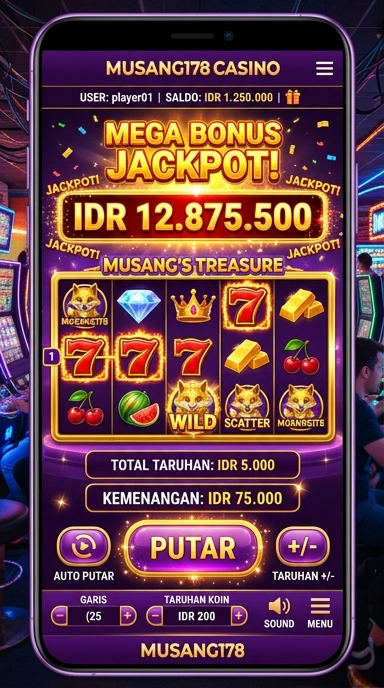 Tampilan antarmuka aplikasi musang178 yang user-friendly.
